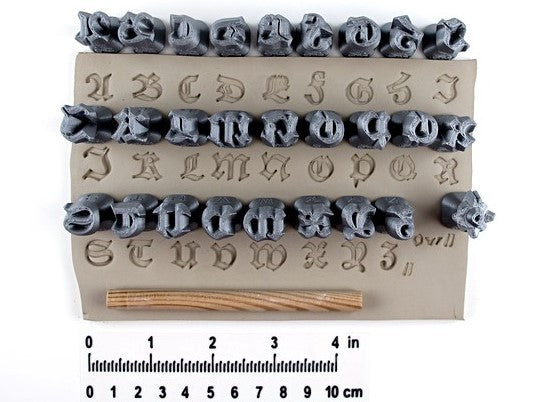 Letter Stamps for Pottery Texture Clay Tools for Ceramics, Polymer Clay, Metal  Clay & Soap Relyef Alphabet Tahoma Cyrillic 10 Mm 
