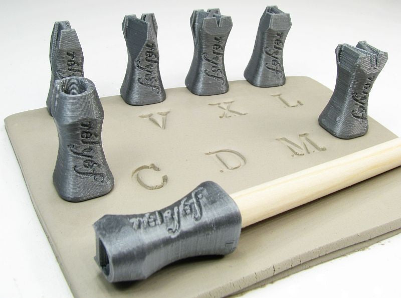 Alphabet Stamps for Clay Texture Ceramic Tools for Clay, Polymer Clay,  Metal Clay & Soap Relyef Letters Courier Lowercase 10 Mm -  Sweden