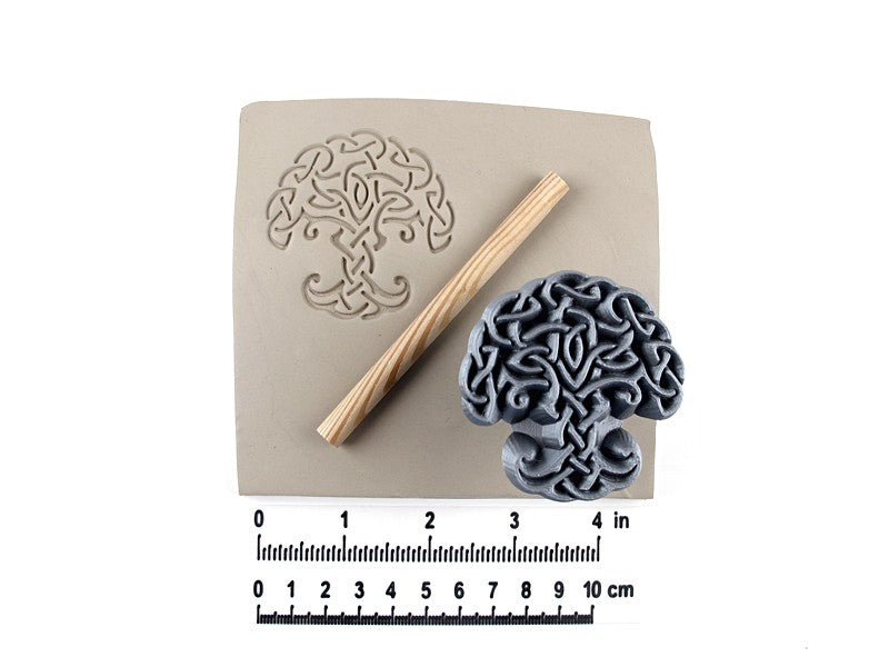 tree of life rubber stamp Celtic Tree of Life | Clay stamps