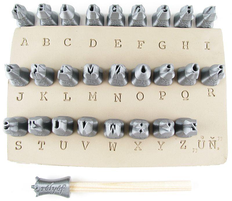Alphabet Stamps for Clay Texture Pottery Tools for Clay, Polymer Clay,  Metal Clay & Soap Relyef Letters Courier Uppercase 6 Mm 