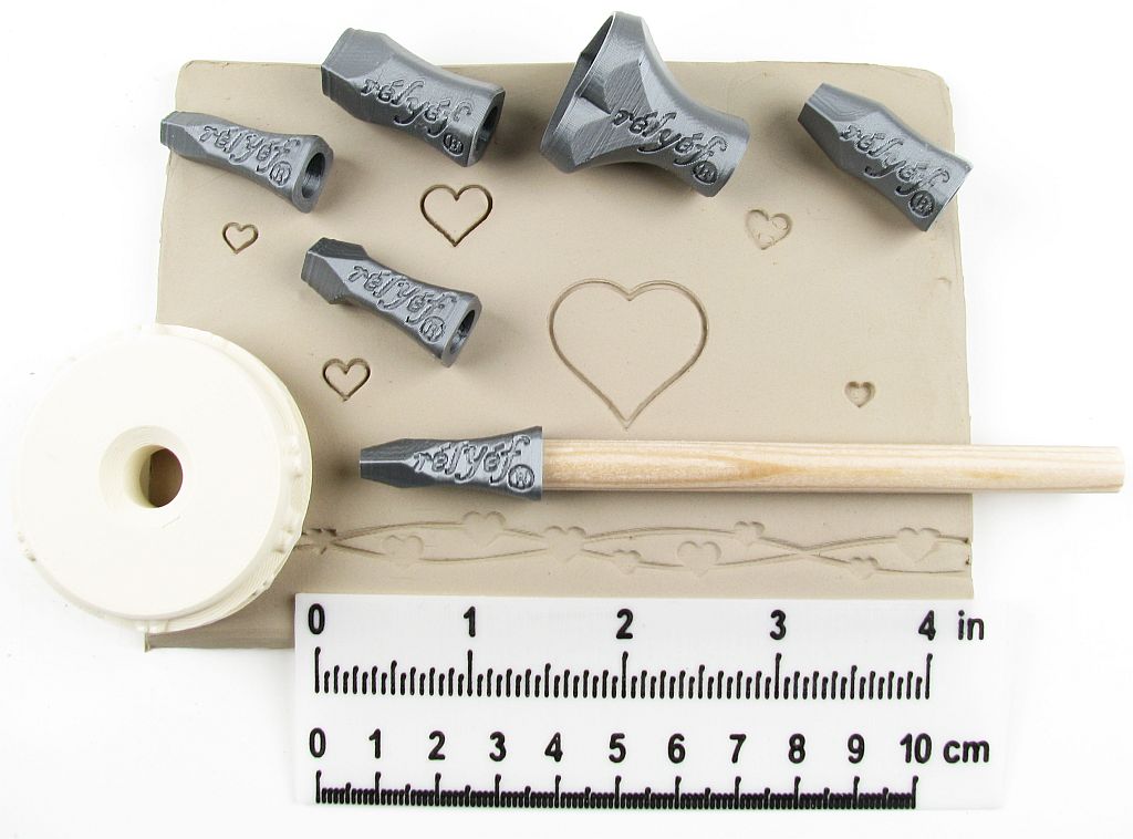 Ceramic Stamps for Clay Texture Pottery Tools for Clay, Polymer Clay, Metal  Clay & Soap Relyef Celtic Knots 30 Mm Symbols 