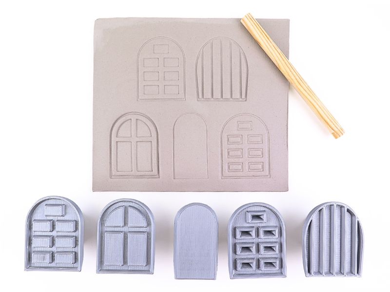 Windows | Clay stamps | Relyef pottery tools – Rélyéf