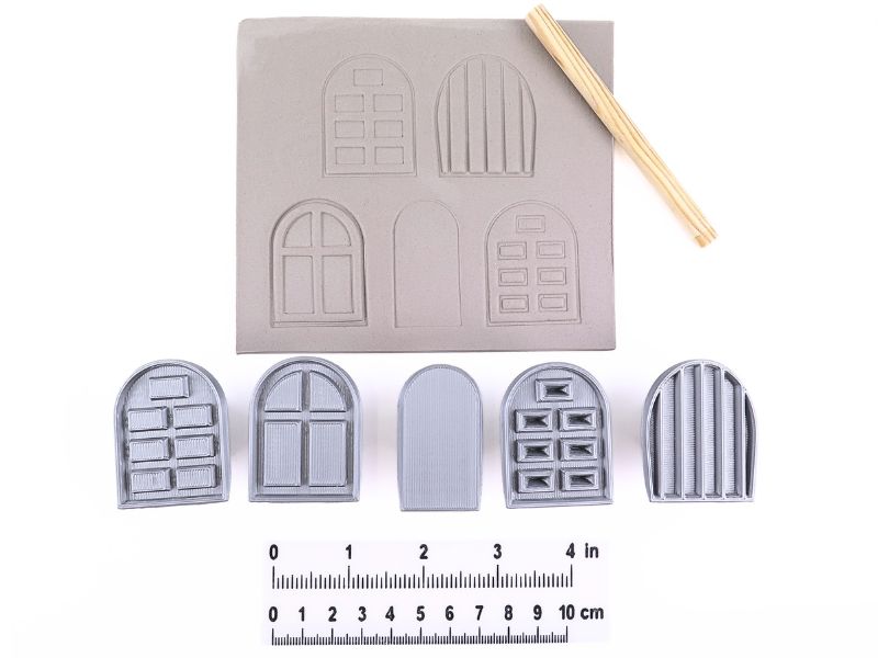 Windows | Clay stamps | Relyef pottery tools – Rélyéf