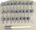 Courier Alphabet Stamps