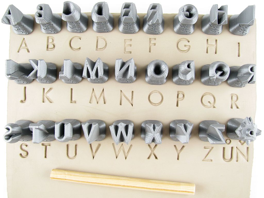 Letter Stamps for Pottery Texture Ceramic Tools for Clay, Polymer Clay,  Metal Clay & Soap Relyef Alphabet Marion Uppercase 26 Mm 